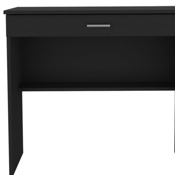 32" Black Wood Computer Desk With Drawer - Office