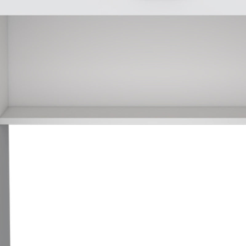 32" White Wood Computer Desk With Drawer - Office