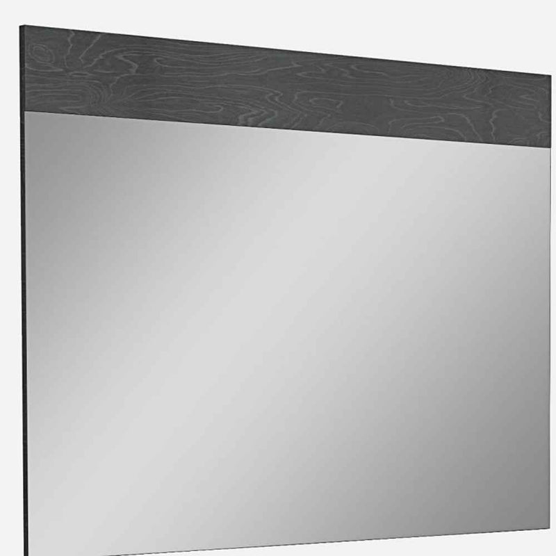 48" Gray Wood Framed Accent Mirror