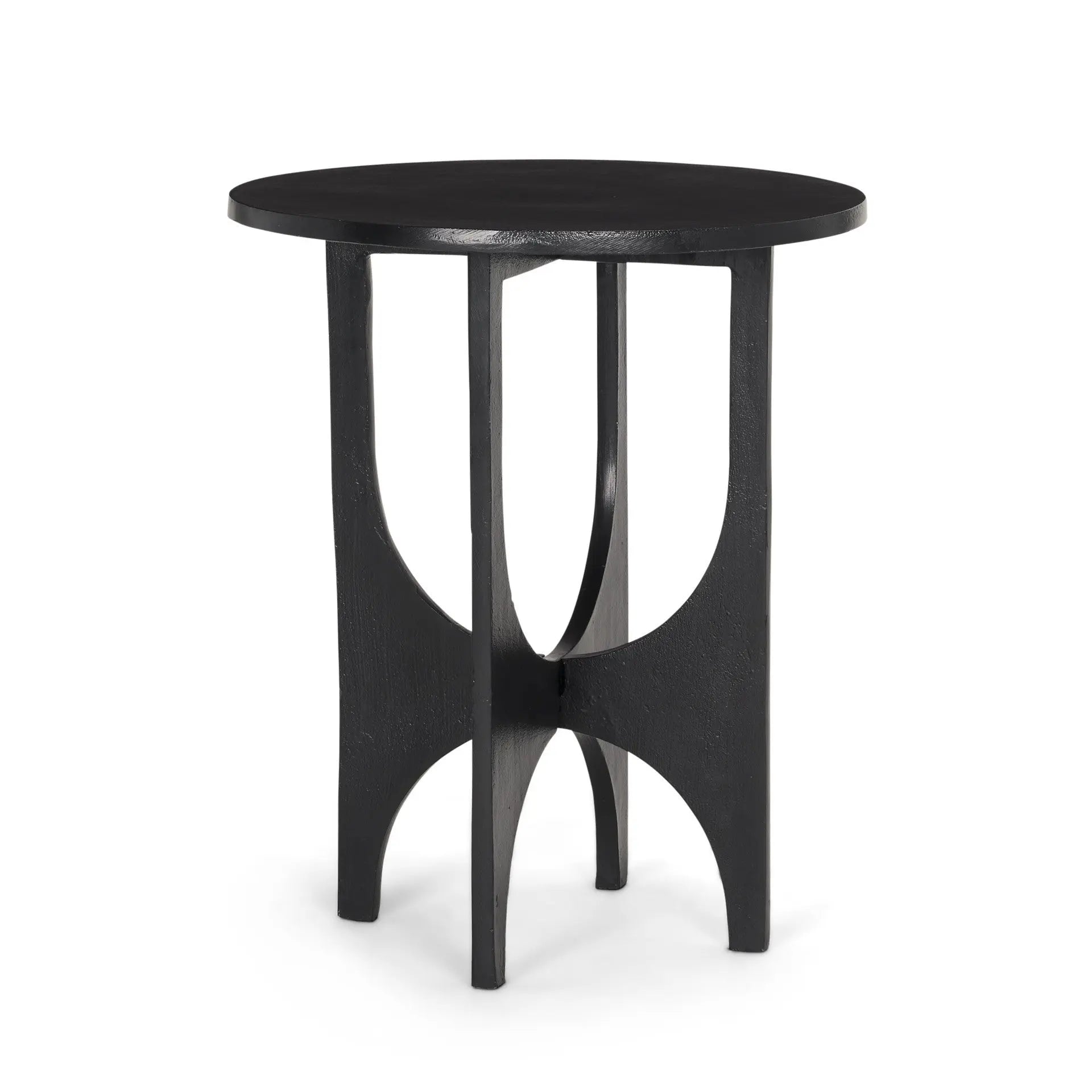 18" Black Iron and Metal Tray Table Homeroots Living Room