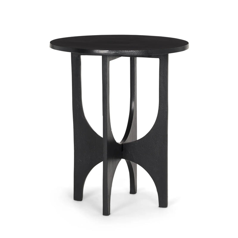 18" Black Iron and Metal Tray Table Homeroots Living Room