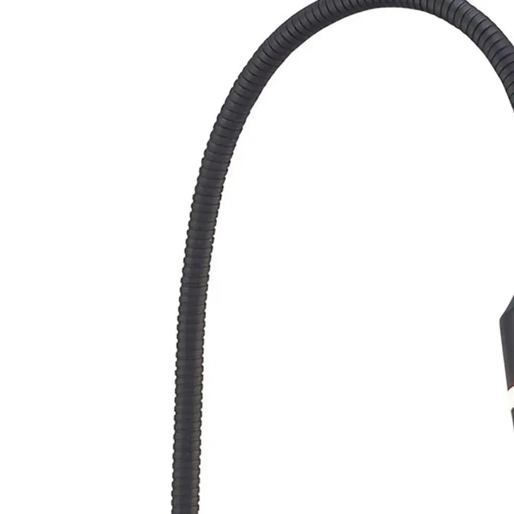 18" Black Metal Adjustable LED Desk Lamp Homeroots Lighting