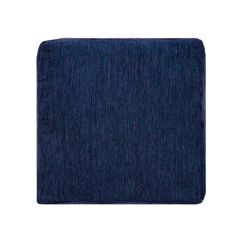 18" Blue Medallion Pouf Ottoman Homeroots Living Room