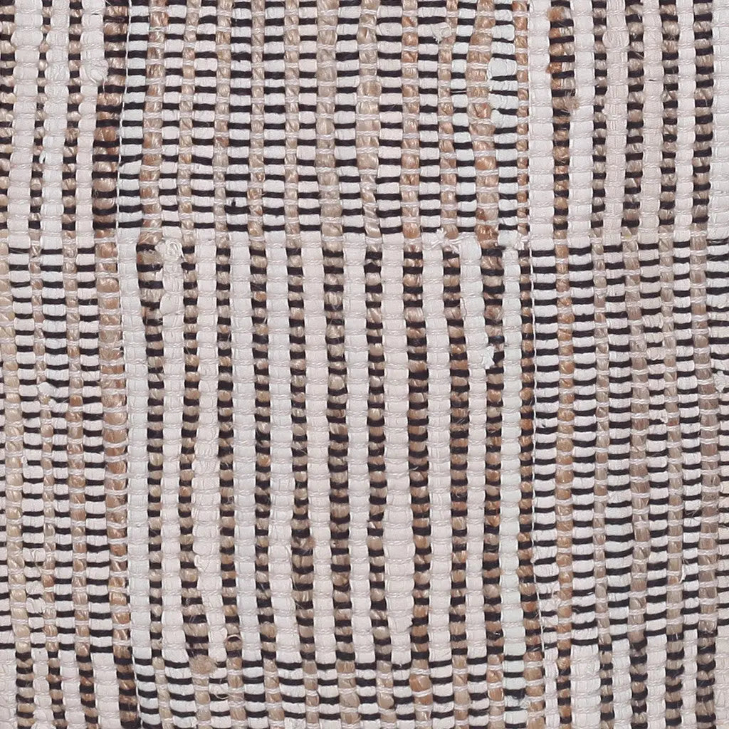 18" Brown Cotton Cube Geometric Pouf Ottoman Homeroots Living Room