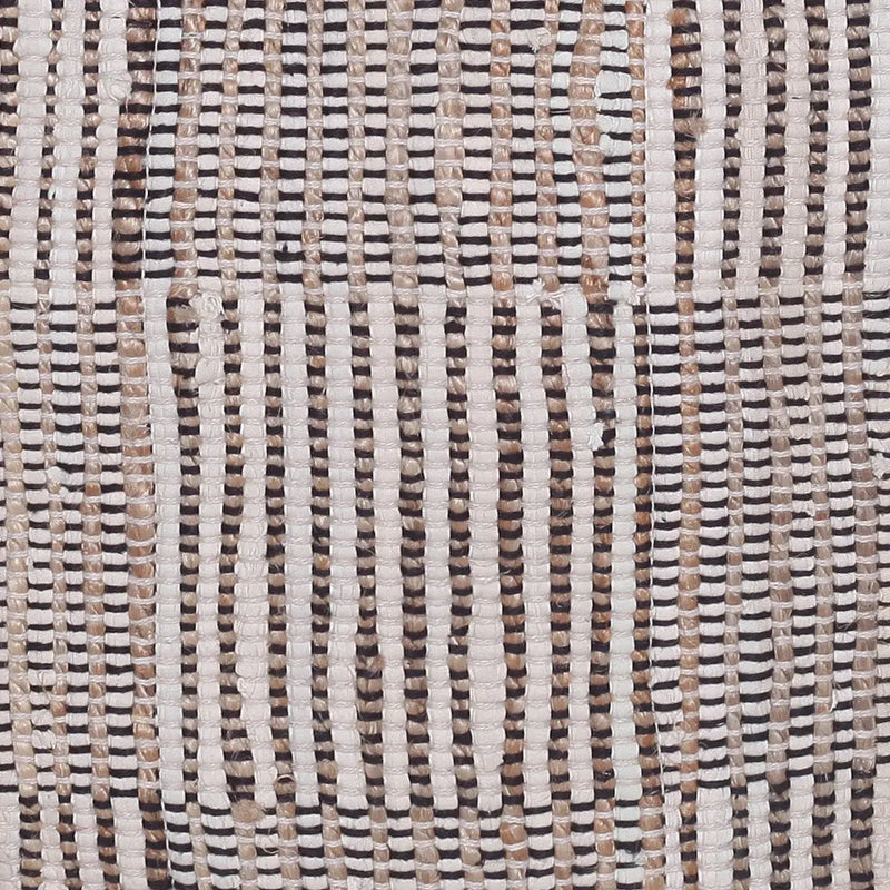 18" Brown Cotton Cube Geometric Pouf Ottoman Homeroots Living Room
