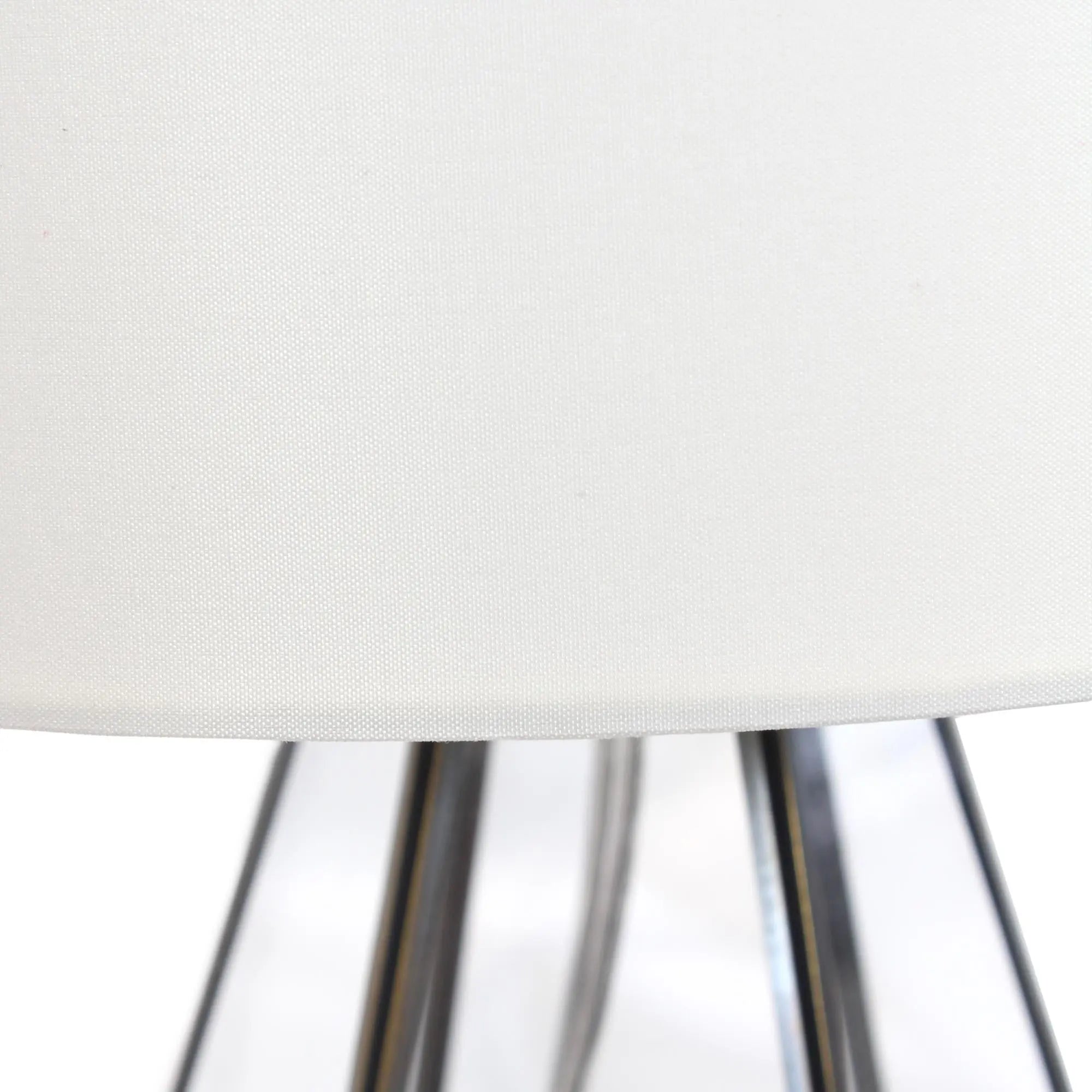 18" Clear And Brass Glass And Metal Geometric Table Lamp With Drum Shade Homeroots Lighting