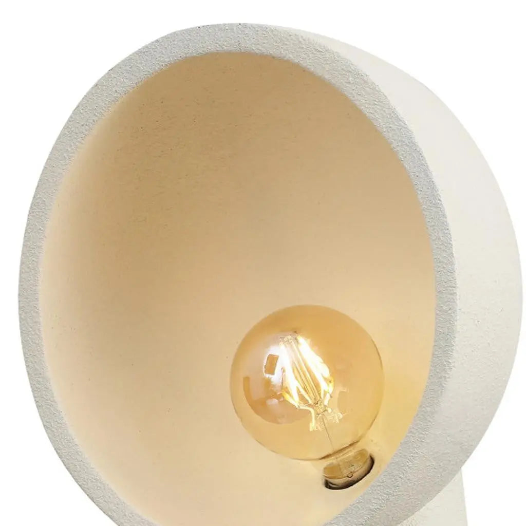 18" Clear Geometric Table Lamp With Globe Shade Homeroots Lighting
