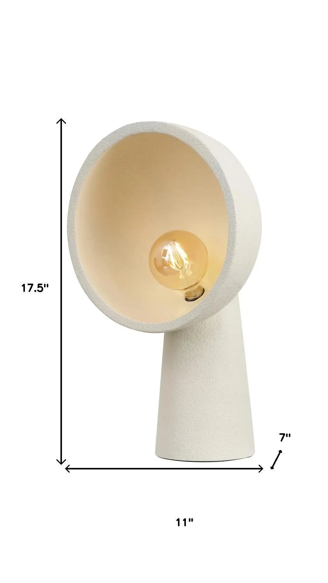 18" Clear Geometric Table Lamp With Globe Shade Homeroots Lighting