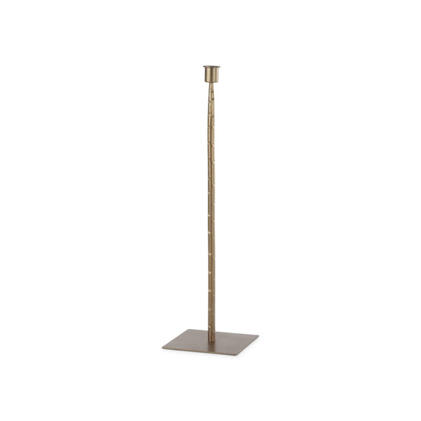 18" Gold Metal Floor Taper Candlestick Homeroots Home Decor