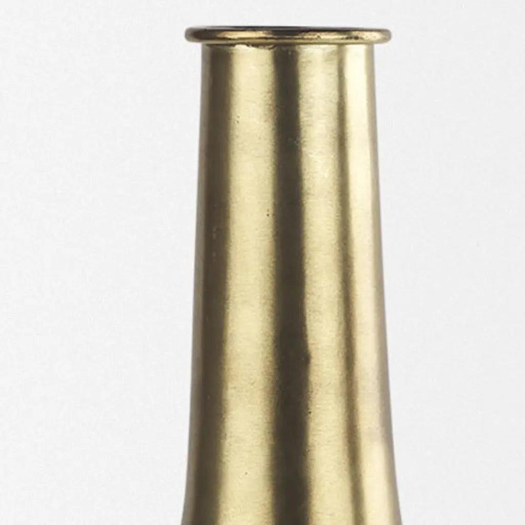 18" Gold Metal Table Vase Homeroots Home Decor