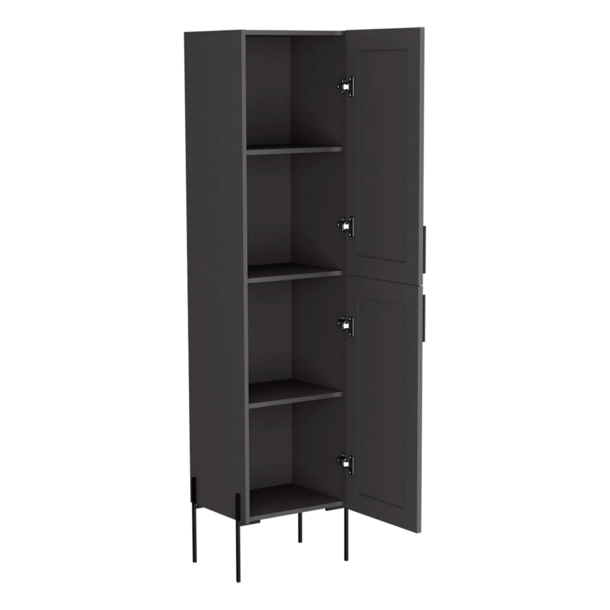 18" Gray Wood Freestanding Double Door Bathroom Vanity Homeroots Bed & Bath