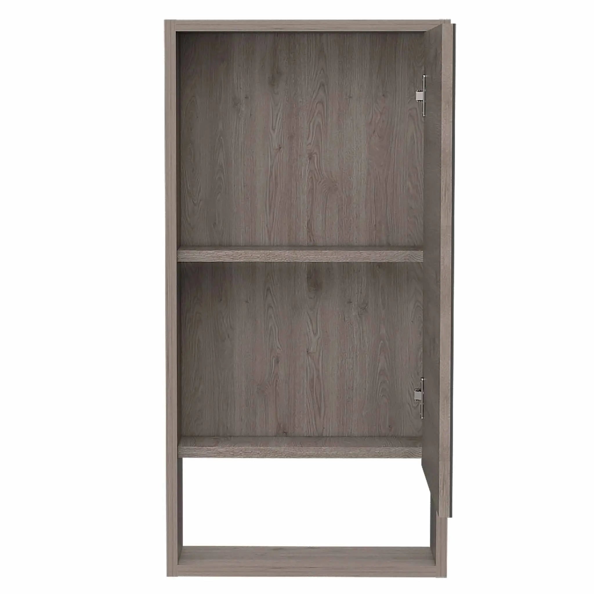 18" Light Gray Wood Floating Double Door Bathroom Vanity And Medicine Cabinet With Mirror Homeroots Bed & Bath