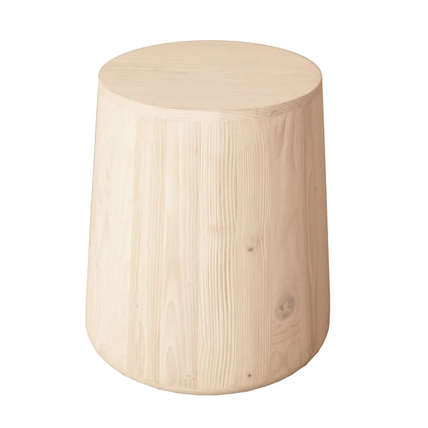 18" Natural Solid Wood Round End Table Homeroots Living Room