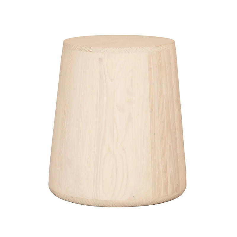 18" Natural Solid Wood Round End Table Homeroots Living Room