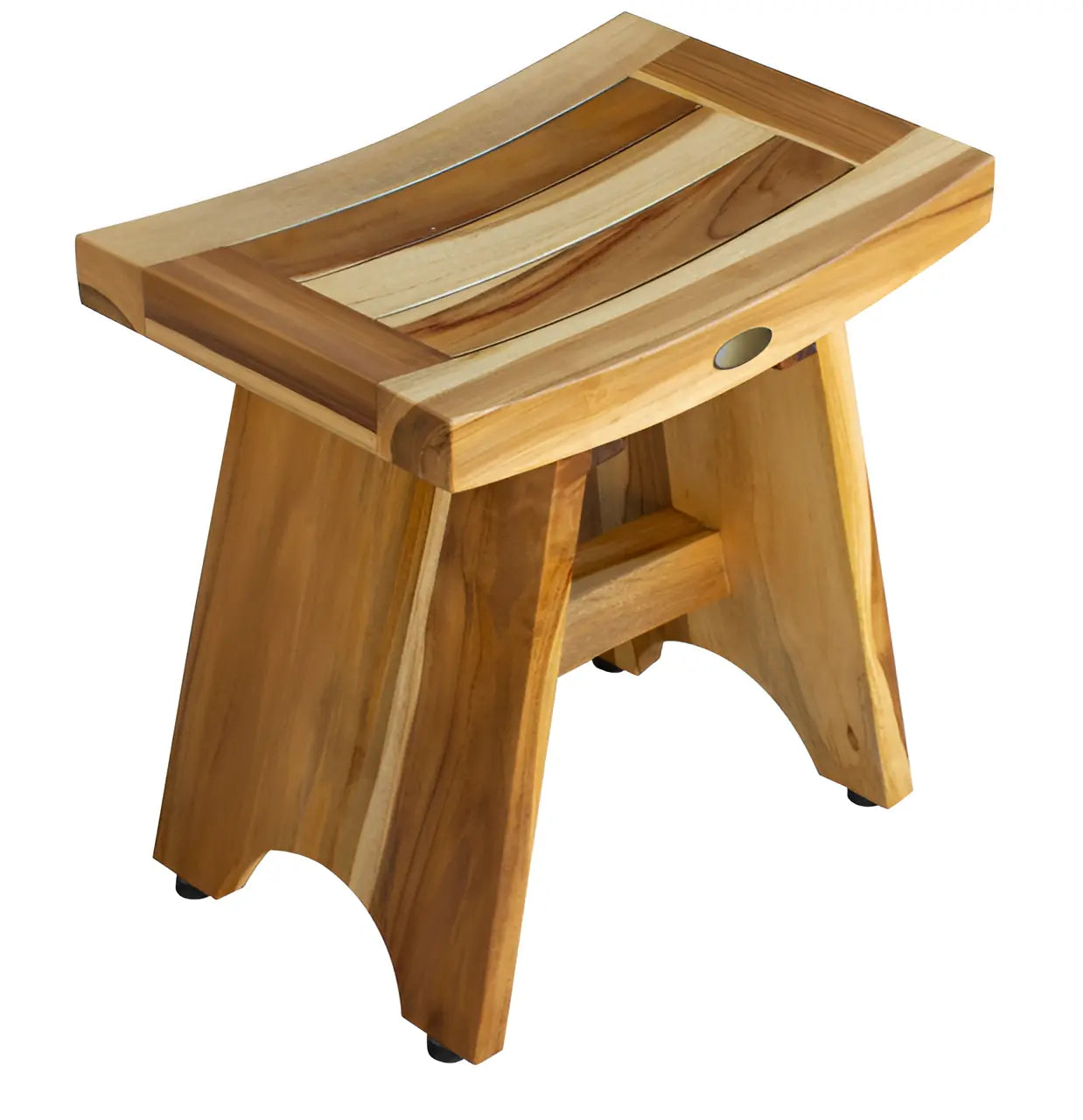 18" Natural Teak Rectangular Shower Bench Homeroots Bed & Bath