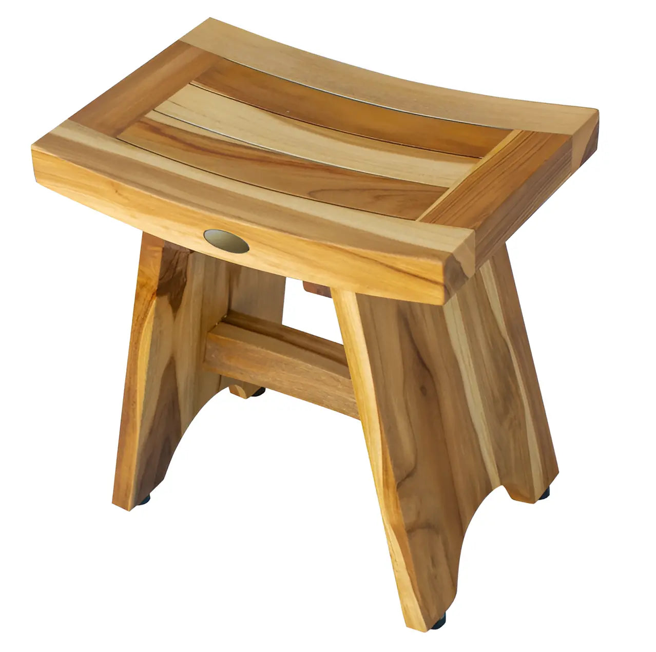 18" Natural Teak Rectangular Shower Bench Homeroots Bed & Bath