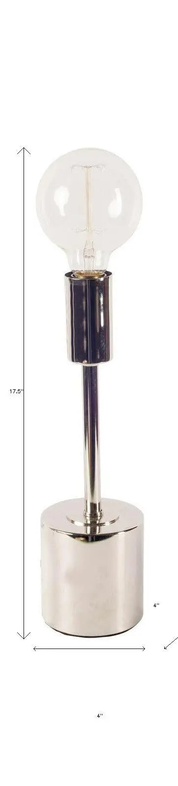 18" Silver Candlestick Lamp Base Homeroots Lighting