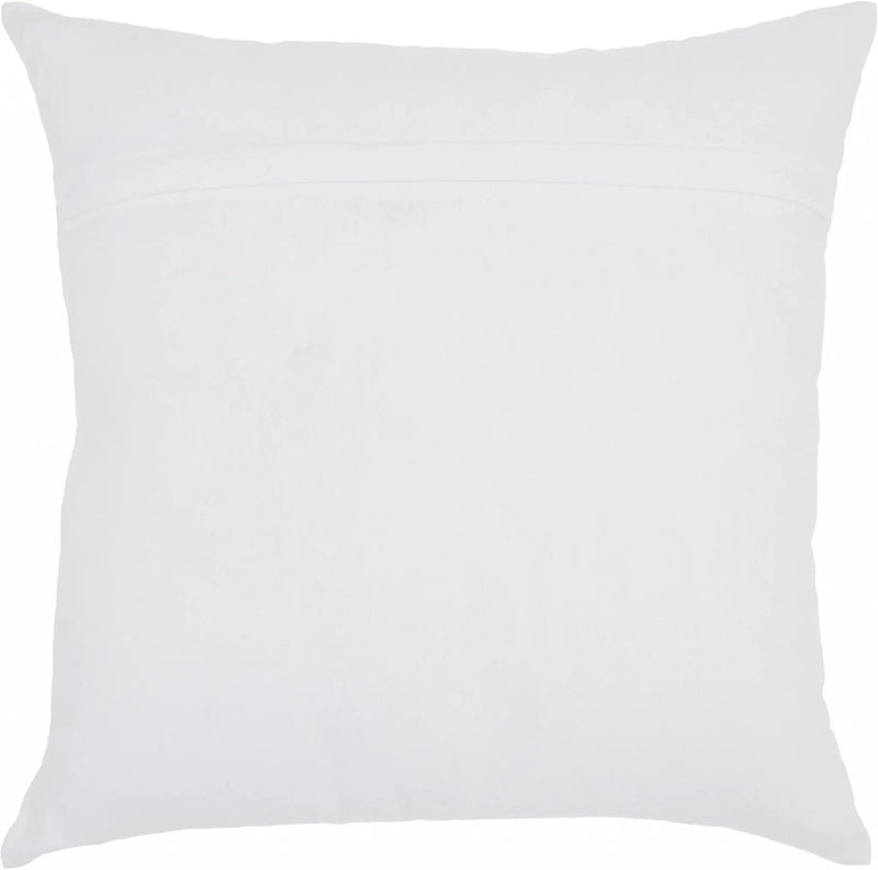 18" Teal and White Llama Cotton Throw Pillow Homeroots Home Decor