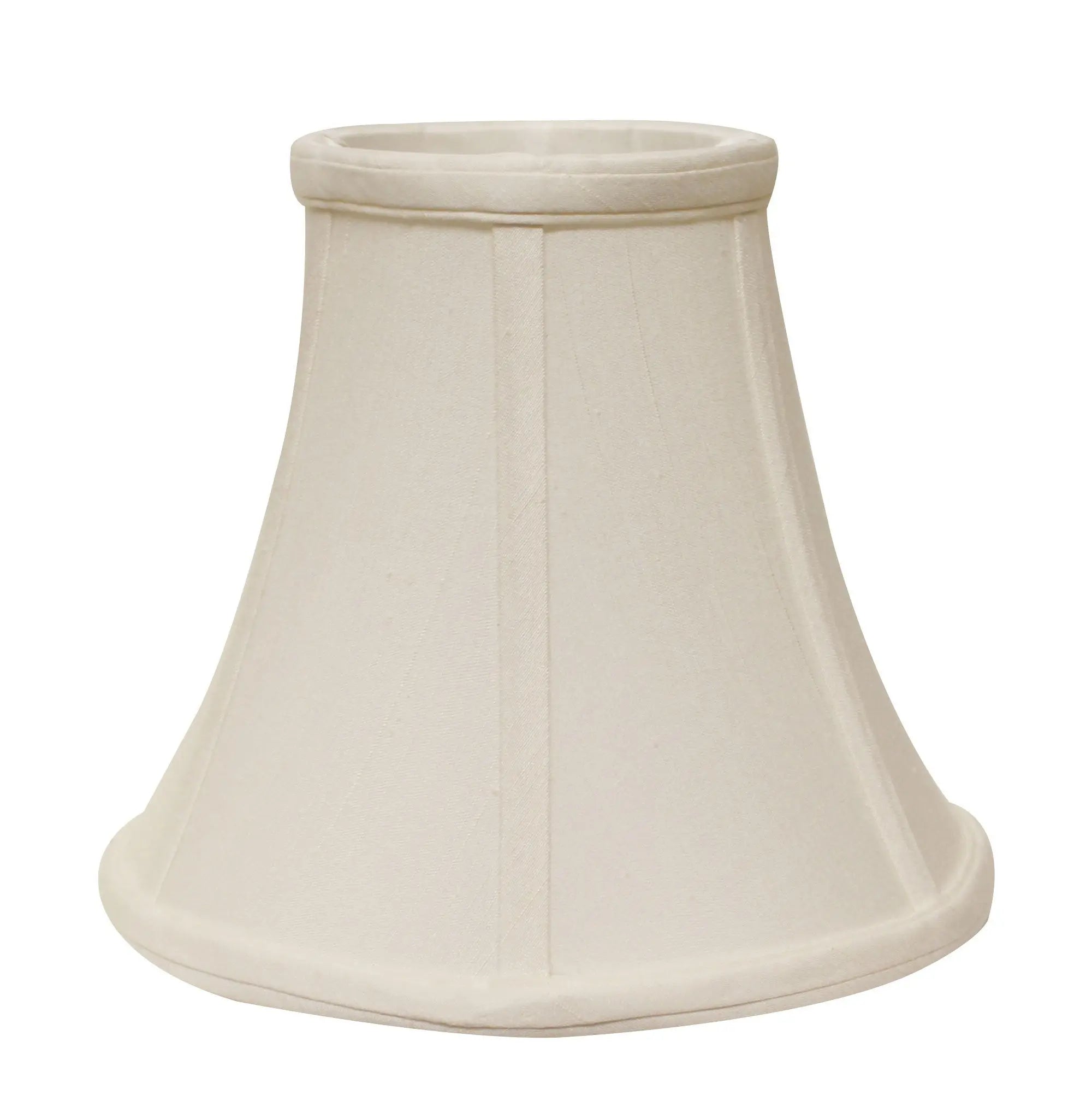 18" White Premium Bell Monay Shantung Lampshade Homeroots Lighting