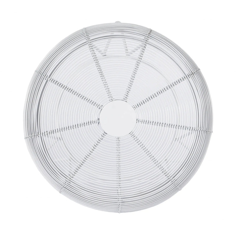 18" White Wire Round top End Table Homeroots Living Room