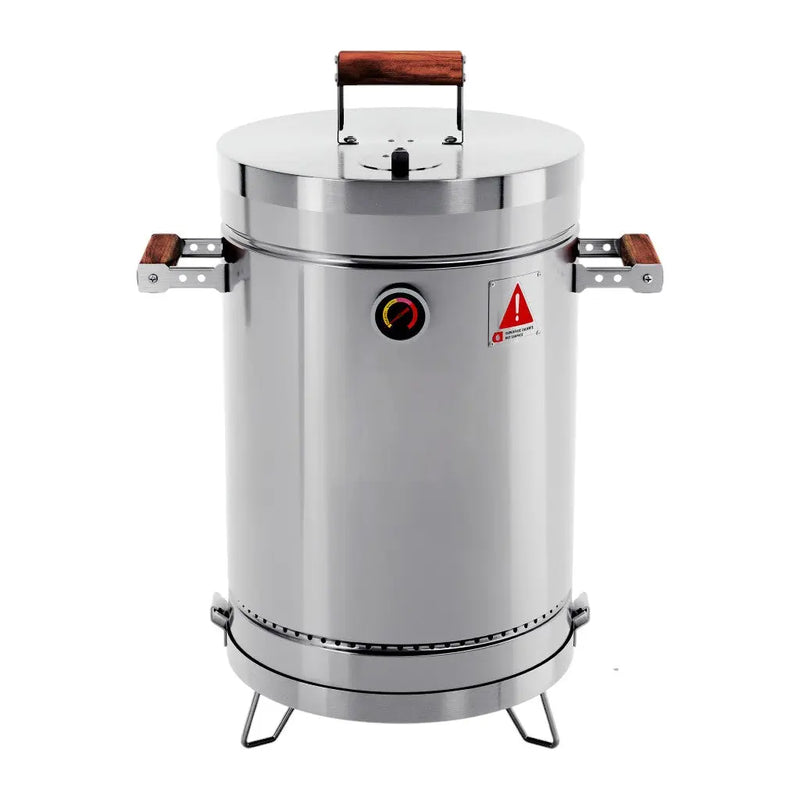 18" X 12" Silver Stainless Steel Portable Smoker Barrel Homeroots Outdoor