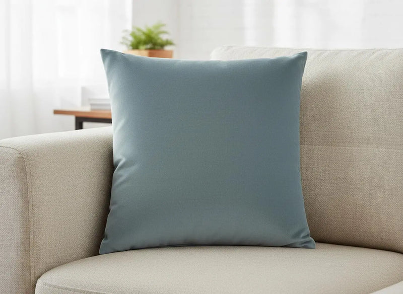 18" X 18" Blue Polyester Zippered Pillow Homeroots Home Decor