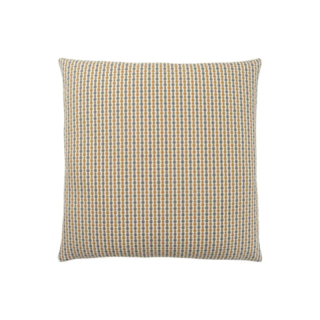 18" X 18" Gray and Gold Polyester Striped Zippered Pillow Homeroots Home Decor