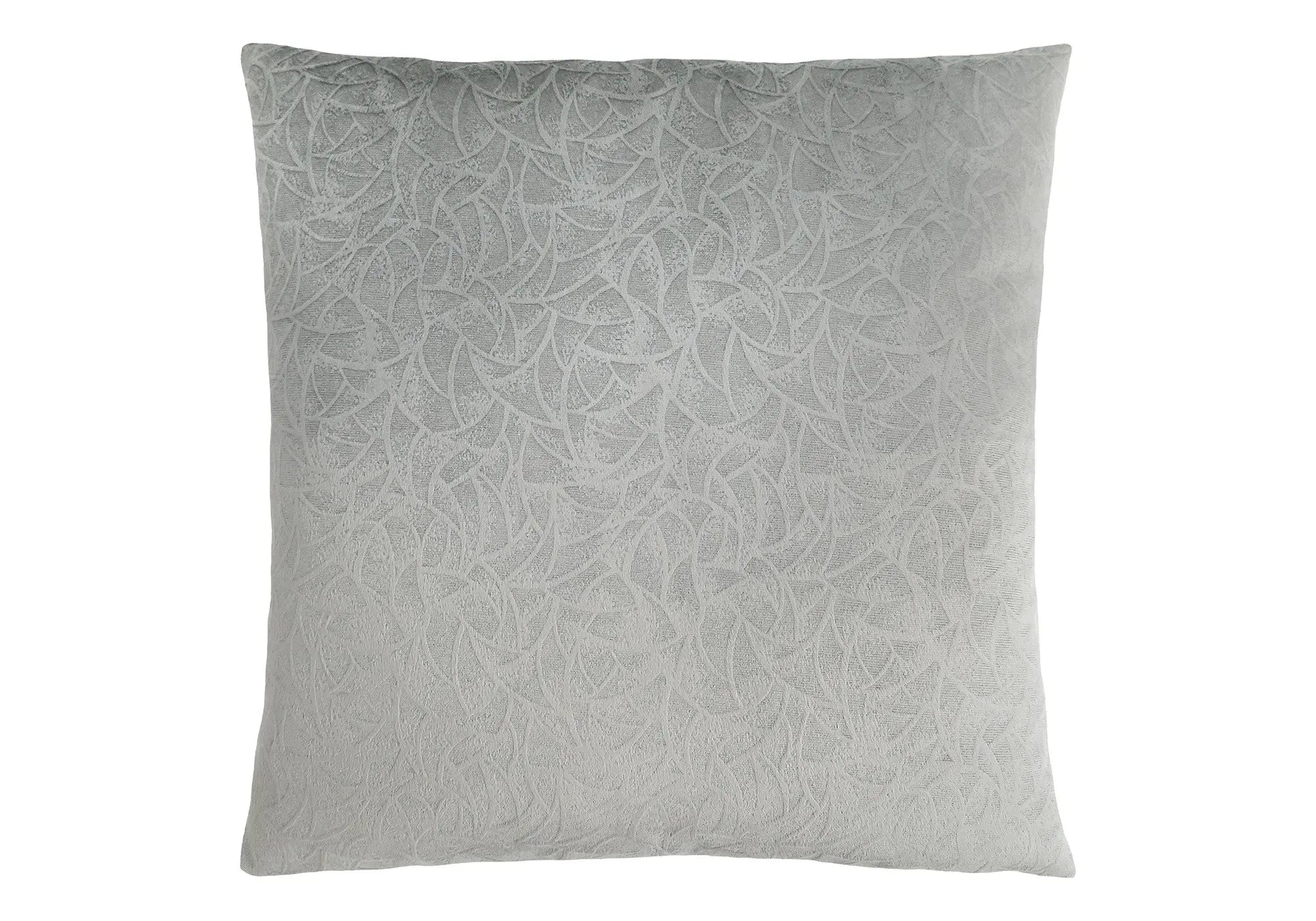 18" X 18" Light Gray Velvet Polyester Abstract Zippered Pillow Homeroots Home Decor