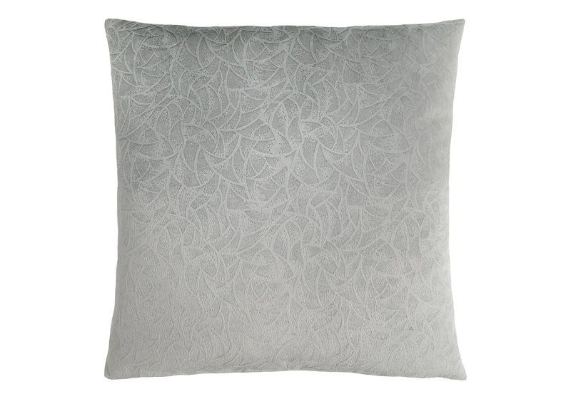 18" X 18" Light Gray Velvet Polyester Abstract Zippered Pillow Homeroots Home Decor