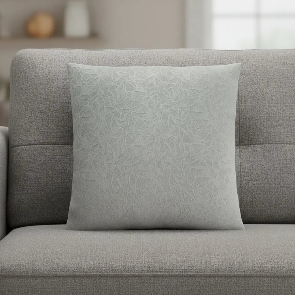 18" X 18" Light Gray Velvet Polyester Abstract Zippered Pillow Homeroots Home Decor