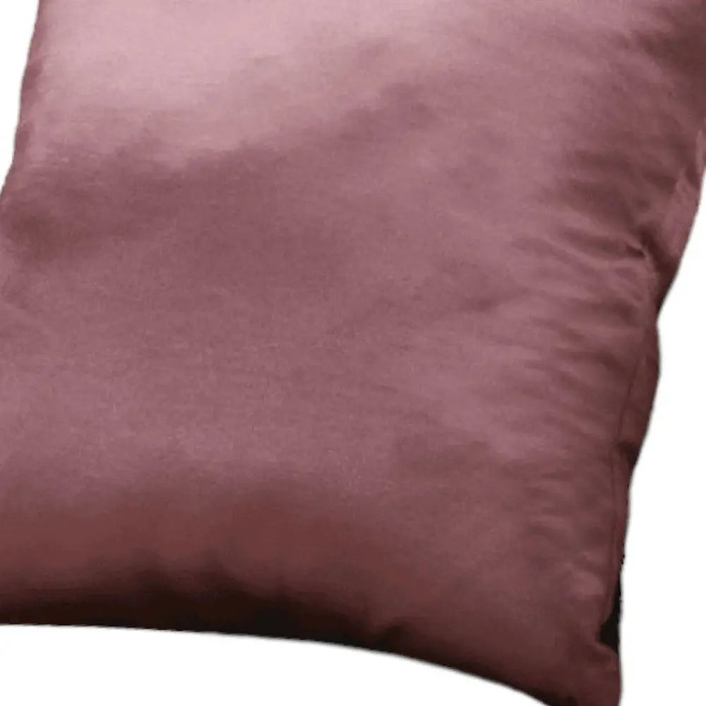 18" X 18" Pink Polyester Zippered Pillow Homeroots Home Decor