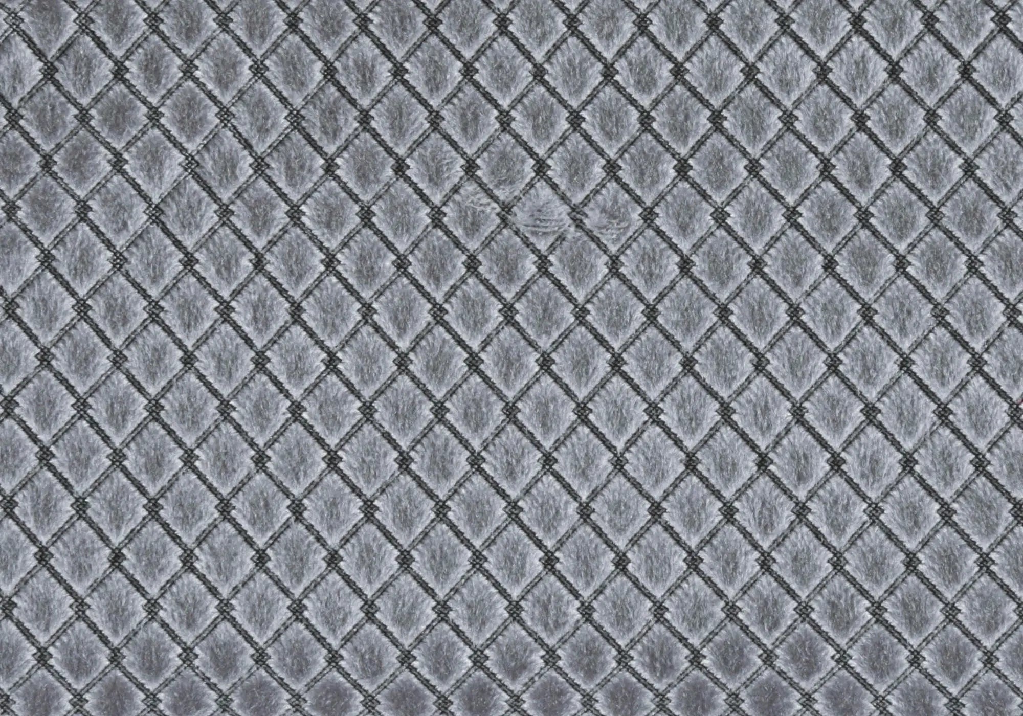 18" X 18" Silver Velvet Polyester Diamond Zippered Pillow Homeroots Home Decor