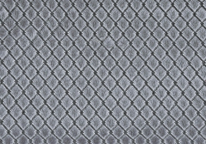 18" X 18" Silver Velvet Polyester Diamond Zippered Pillow Homeroots Home Decor