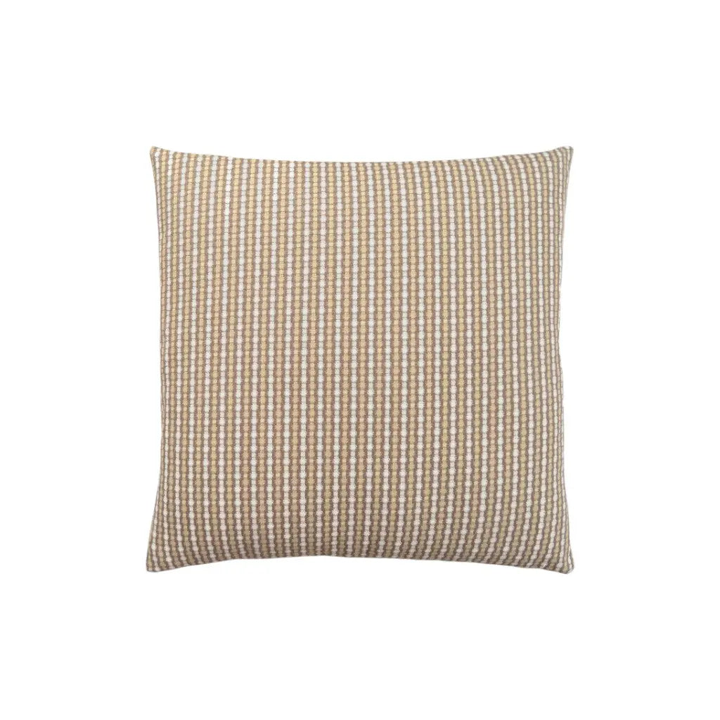 18" X 18" Taupe Polyester Striped Zippered Pillow Homeroots Home Decor