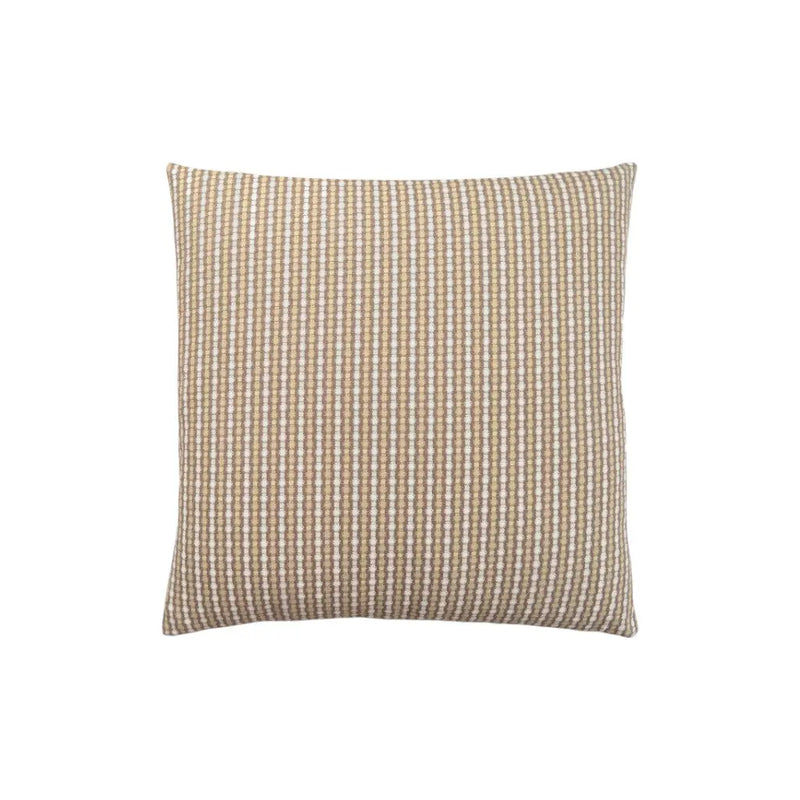 18" X 18" Taupe Polyester Striped Zippered Pillow Homeroots Home Decor