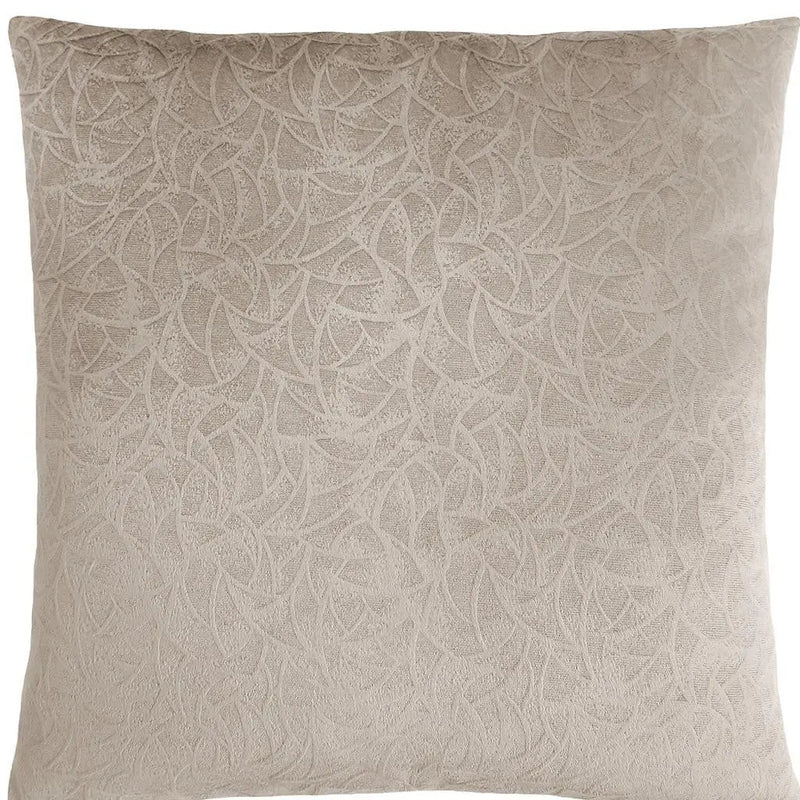 18" X 18" Taupe Velvet Polyester Abstract Zippered Pillow Homeroots Home Decor