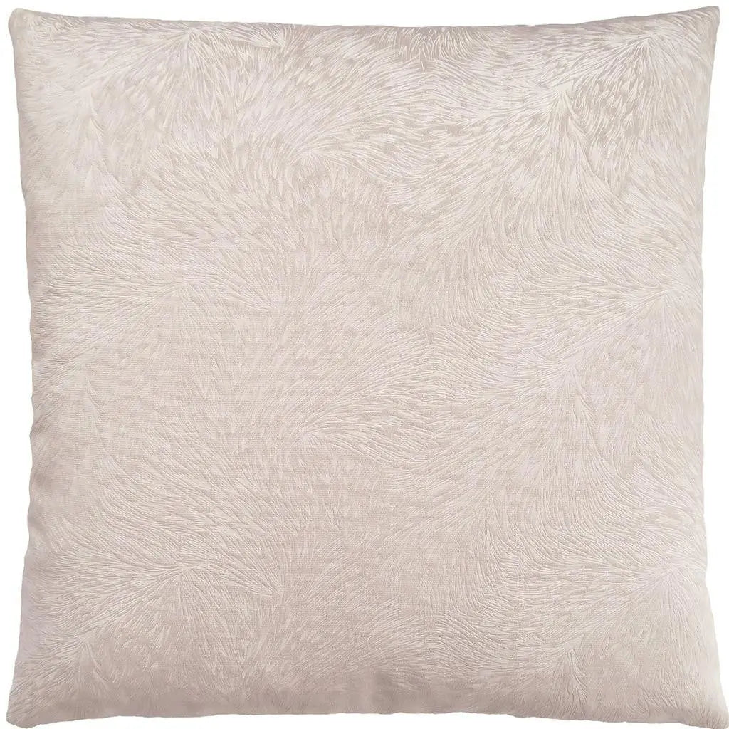 18" X 18" Taupe Velvet Polyester Feather Zippered Pillow Homeroots Home Decor