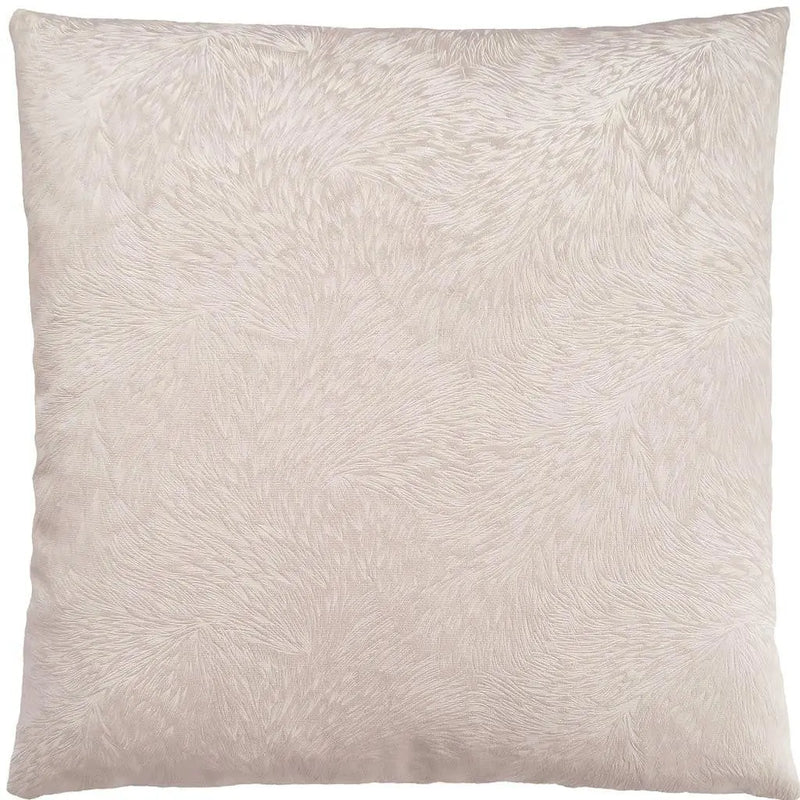 18" X 18" Taupe Velvet Polyester Feather Zippered Pillow Homeroots Home Decor