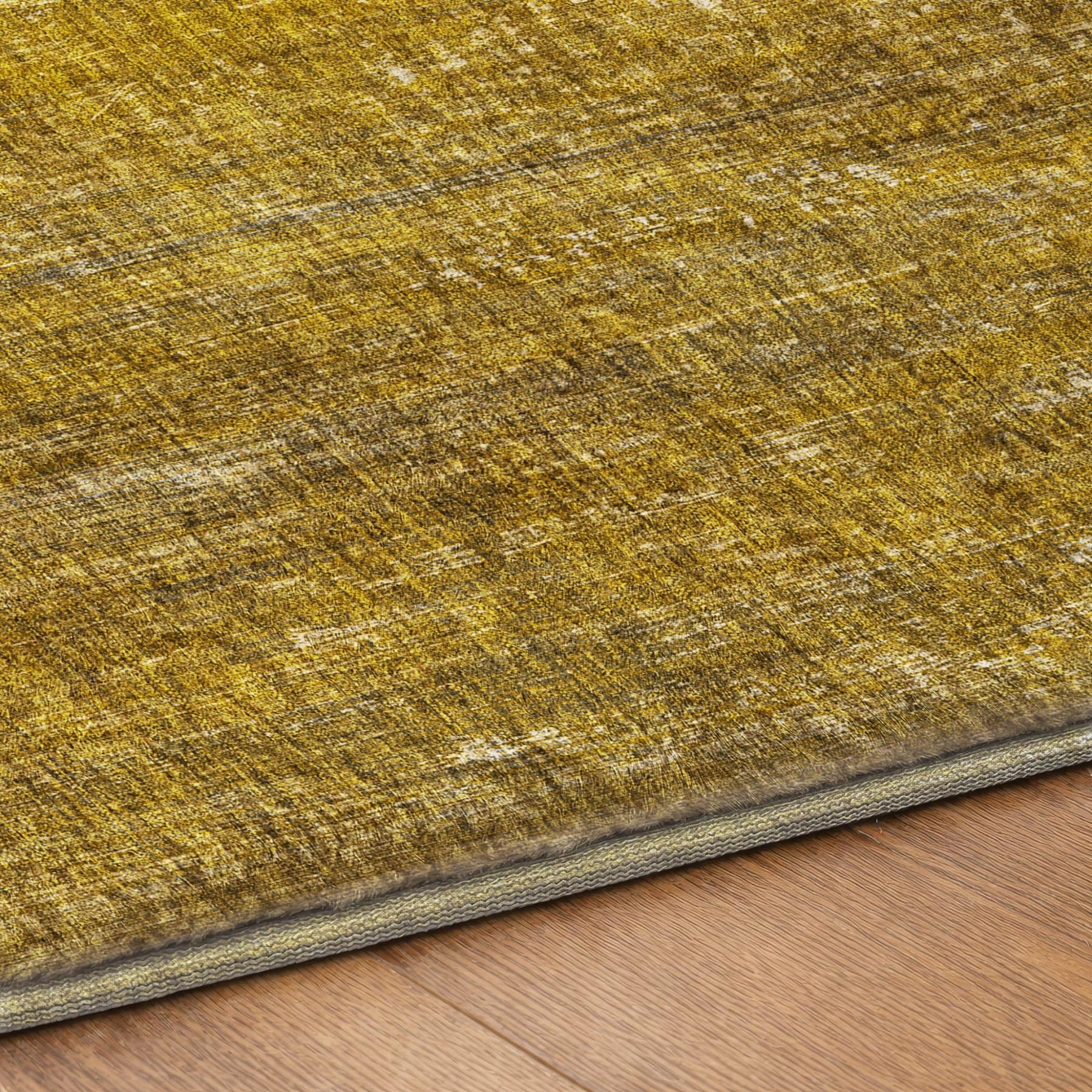 10' X 14' Chocolate And Brown Striped Shag Washable Area Rug With UV Protection - Home & Garden