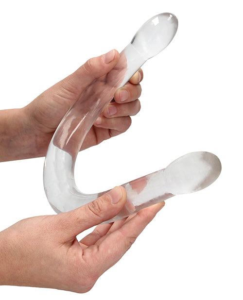 Shots Realrock Crystal Clear 17" Double Dildo - GreatEagleInc