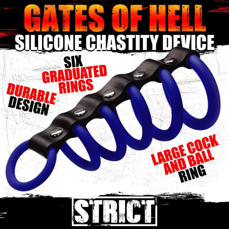 Strict Gates Of Hell Silicone Chastity Device - GreatEagleInc