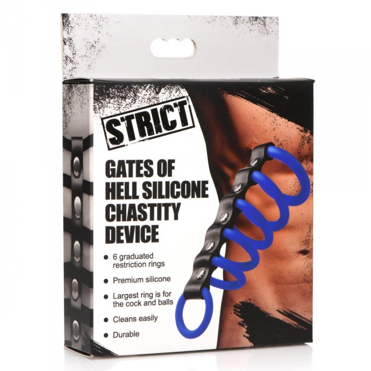 Strict Gates Of Hell Silicone Chastity Device - GreatEagleInc