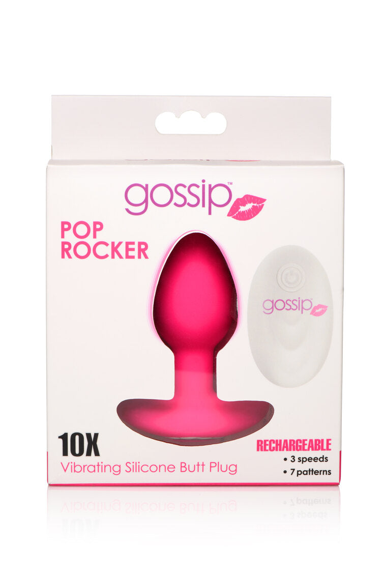 Gossip 10x Pop Rockers Plug W/ Remote Magenta - GreatEagleInc