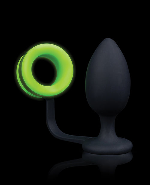 Shots Ouch Butt Plug W/cock Ring - Glow In The Dark - GreatEagleInc