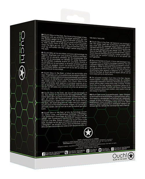 Shots Ouch Bed Bindings Restraint Kit - Glow In The Dark - GreatEagleInc