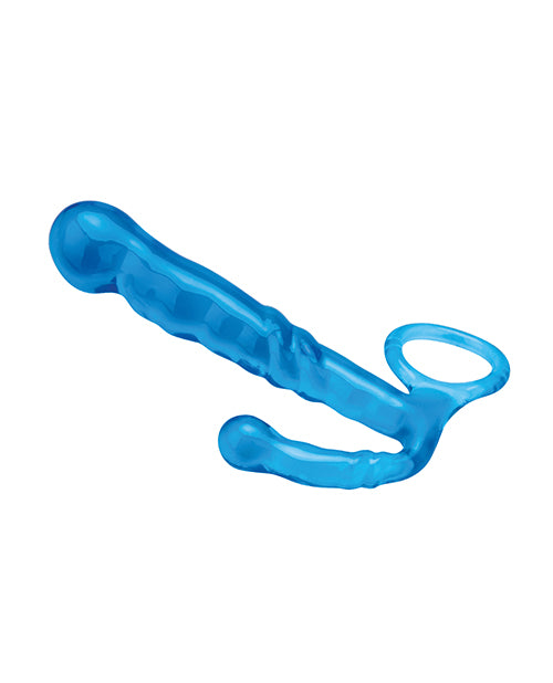 Blue Line C & B 4.5" Beginners Prostate Massager - Jelly Blue - GreatEagleInc