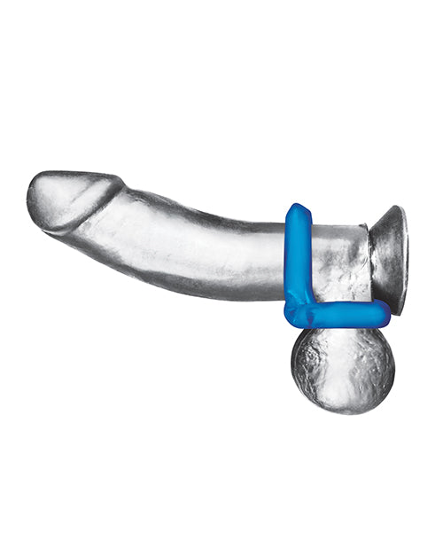 Blue Line C & B Dual Cock & Ball Stamina Enhancement Ring - Jelly Blue Pack Of 2 - GreatEagleInc