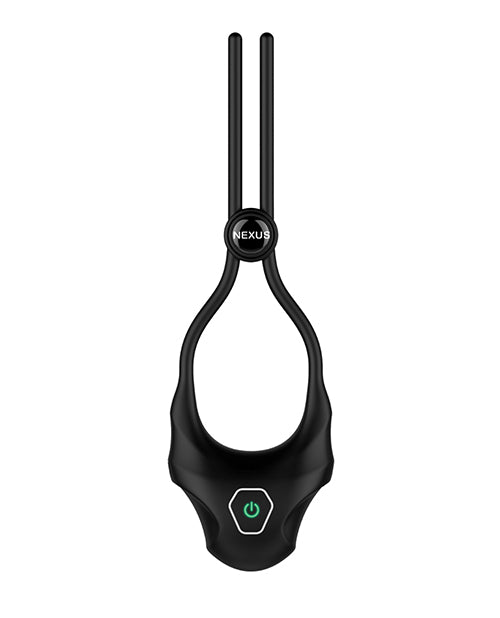 Nexus Forge Single Lasso Vibrating Cock Ring - Black - GreatEagleInc