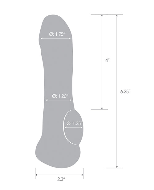 Blue Line C & B 6.25" Transparent Penis Enhancing Sleeve Extension - Clear - GreatEagleInc