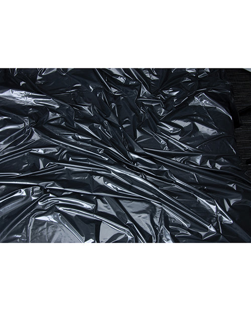 Lux Fetish Vinyl Bed Sheet - Black - GreatEagleInc
